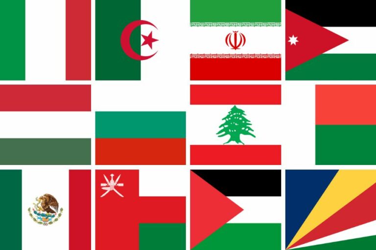 Les Drapeaux Vert Blanc Rouge Liste Complète