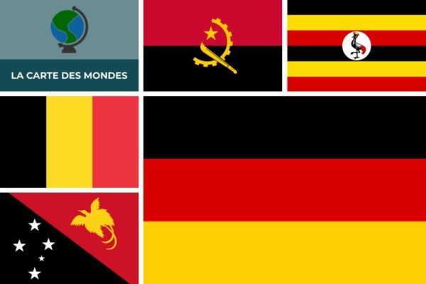 Drapeu Rouge Les 5 Drapeaux Noir Rouge Jaune